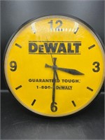 DeWalt battery operated wall clock