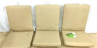 (3) Outdoor Dining Chair Cushions