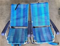 Set of 2 Folding Beach Chairs