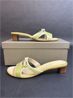 Cole Haan Lime Green with Bow Sandals