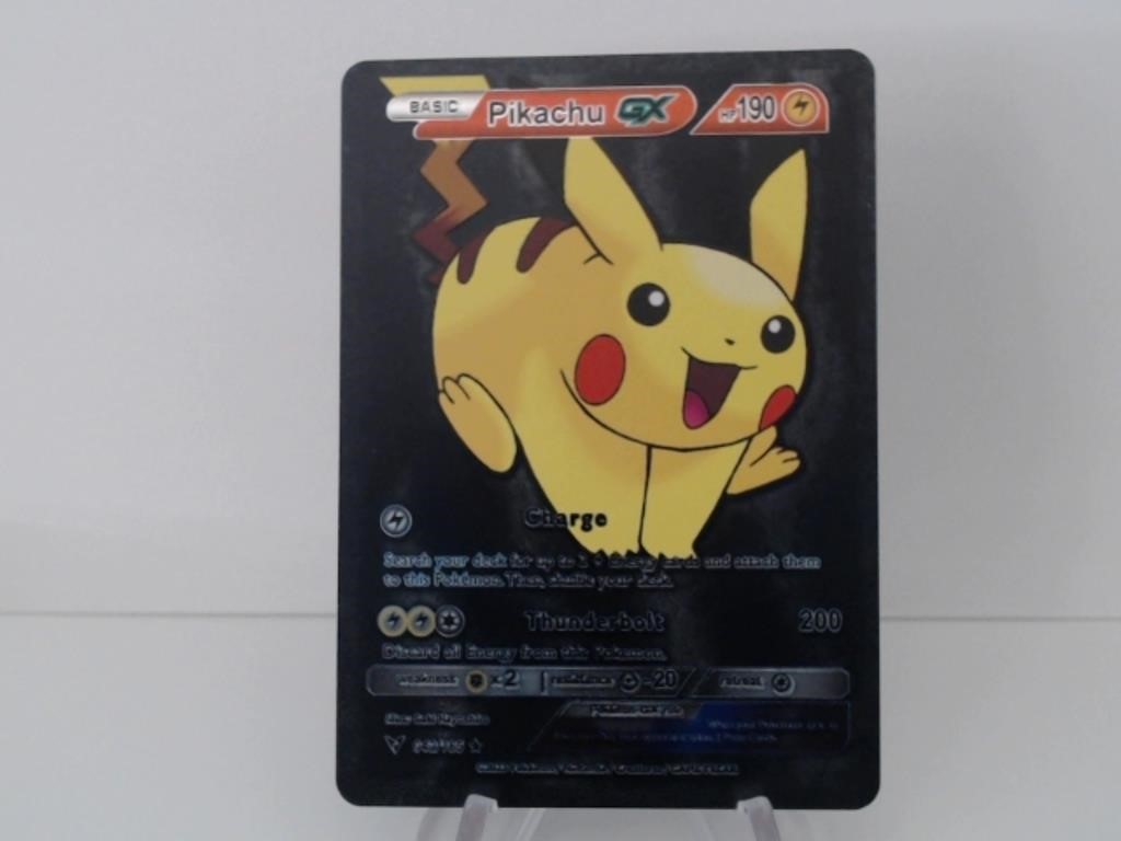 Pokemon Card Rare Black Pikachu GX