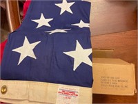 New old stock US flag 5x9.5 Valley Forge - great