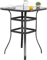 $85  PatioFestival Bar Height Bistro Table  Black