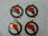 Lot of 4 Badger State Games Medals - Bronze and