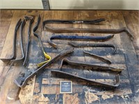 Lot of Assorted Wrecking/Pry Bars/Tools