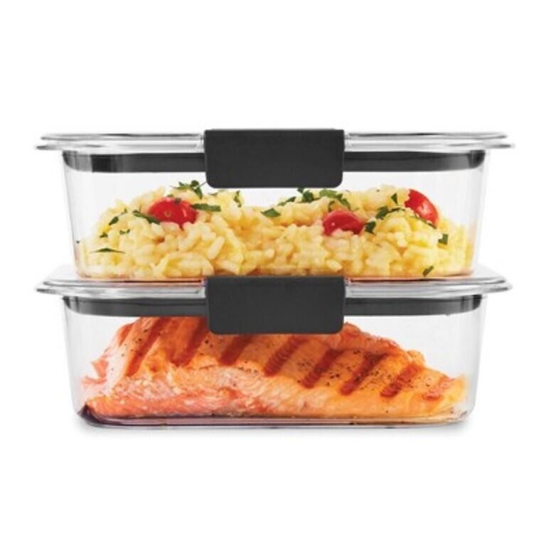 Rubbermaid 3.2c 2pk Brilliance Food Container