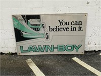 Vintage Metal Lawn Boy Sign