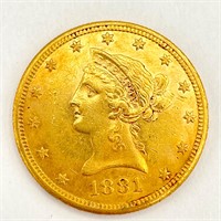 1881-S $10 Gold Liberty