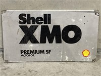 Original SHELL XMO Screen Print Oil Rack Sign -