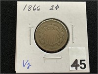 1866 2 Cent Piece