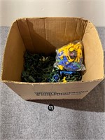 Box of Plastic Action Figures, Army Men and More