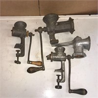 Assorted Group of Meat Grinders