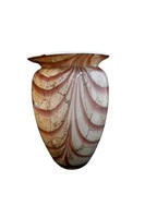 Purple and Opaque Murano Glass Vase