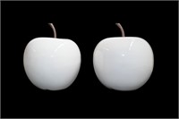 Large Hand Blown Opaque Apples