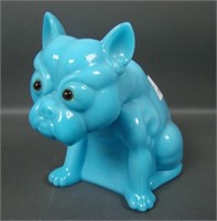 Rosso Blue Opaque Bull Dog Door Stop