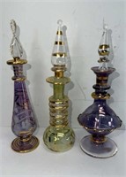 ETCHED PERFUME BOTTLES
