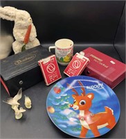 Dominos, Cards, Vintage Rudolph Collector Plate