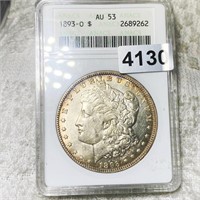 893-O Morgan Silver Dollar ANACS - AU53