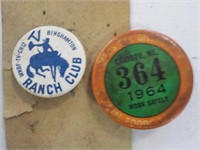 1963 Work safety pin etc.
