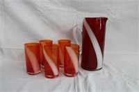 Water pitcher and 5.5" glasses