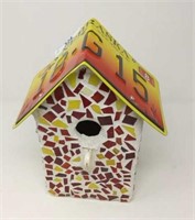 Handmade Birdhouse w/NE License Plate Roof