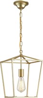 $75  Gold Lantern Pendant  1 E26 Bulb Cage