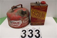 Pair of Metal Gas Cans (No Shipping)