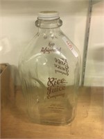 rice juice 'milk glass jug'
