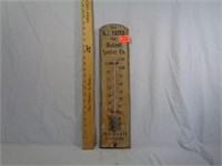 HJ Bates Bicknell Lumber Co. Wood Thermometer
