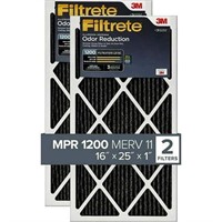Filtrete 16x25x1 Air Filter  MPR 1200  MERV 11  Al