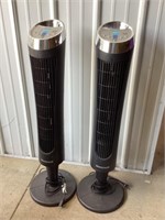 Two upright fans