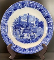 Large Blue & White Porcelain Bowl