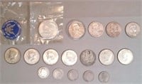 1 - Eisenhower Uncirculated Silver dollar,