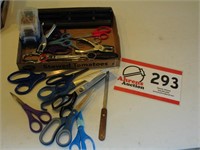 Scissors, 3 Hole Punch, Paper Clips, Rubber Bands