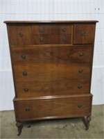 A Solid Walnut Chest of Drawers, Circa 1930