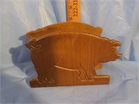 Pig napkin holder