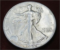 1944 AU Walking Liberty Half Dollar