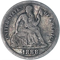 1888 Seated Liberty Dime