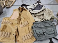 HUNTING VEST AND FISHING BAGS