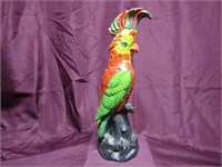 Antique cast iron doorstop. Parrot 14" tall.