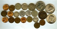 Mixed Dates & Denominations Some Silver 23 PCS