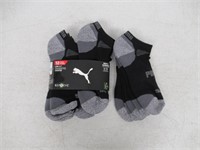 9-Pk Puma Men’s 6-12 Athletic Ankle Sock, Black