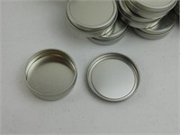 20 Pieces - 2oz Round Tins With Lids