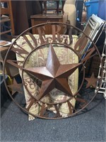 35" metal Anderson Texas wall hanger