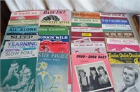 23- Pieces Vintage Sheet Music