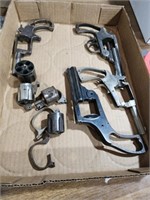 Assorted pistol parts