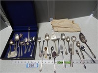 Assorted flatware, serving pieces and collector sp