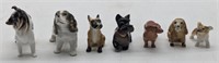 (KC) Vintage Hagen-Renaker miniature mixed dogs