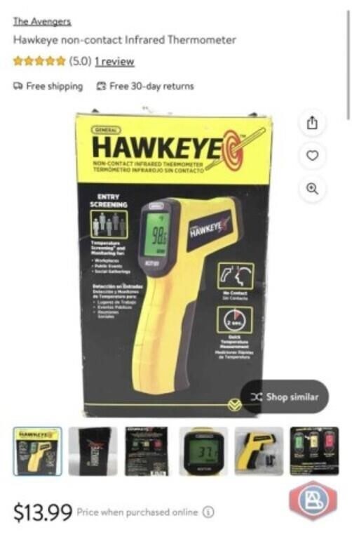 New 72 pcs; Hawkeye non-contact Infrared