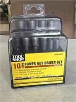 10 pc Power Nut Driver Set